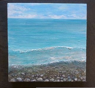 beside the seaside an original painting by vanessa breen