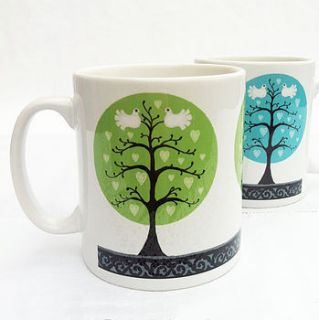 love doves mug by pomegranate prints