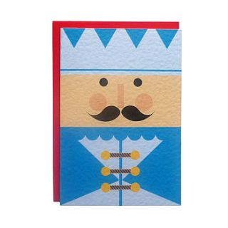 king handmade christmas card by tea & ceremony