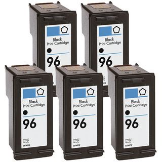 HP 96 (C8767WN) Black High Yield Compatible Ink Cartridge (Pack of 5) Inkjet Cartridges