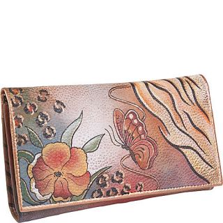Anuschka Checkbook Wallet   Premium Floral Safari