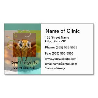 Optometry Appointment Reminder Butterfly Glasses Business Card Template