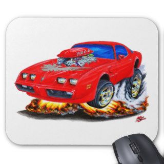 1979 81 Trans Am Red Grey Car Mouse Pad