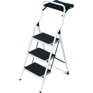 LITE Step Stool with Folding Tray — 36in.H, 225-Lb. Capacity, Model# LP-00804  Ladders   Stepstools