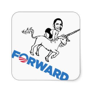 Obama Forward Parody w/ Baby on Unicorn stickers