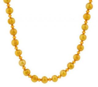 Honora Cultured Pearl 18 Swarovski Crystal Necklace —