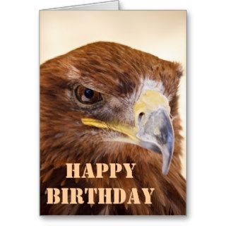 Jacob the Harris Hawk Happy Birthday Greeting Card