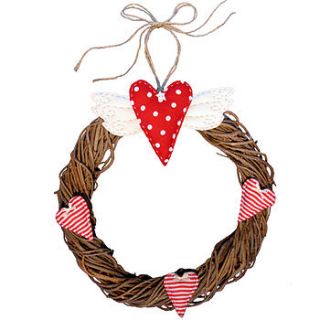 winged heart twig wreath by the apple cottage company