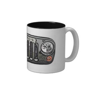 Gray Jeep front coffee mug