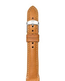 MICHELE Khaki Leather Watch Strap, 16mm's