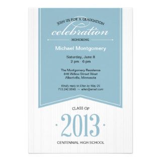 Touch of Class Graduation Party Invitation