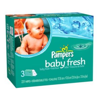 Pampers Baby Fresh Wipes 231 pk. Refill