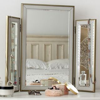 champagne edged dressing table mirror by decorative mirrors online