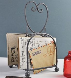 vintage style heart post rack by country touches