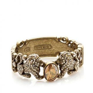 Heidi Daus "Queen of the Jungle" Crystal Accented Bangle Bracelet
