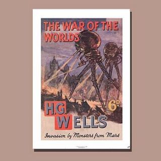 'the war of the worlds' poster by the literary gift company