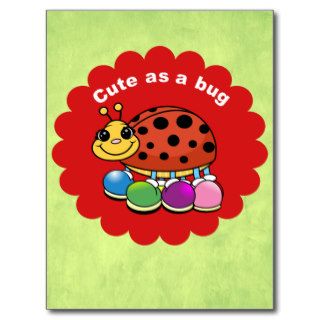 Cute Ladybug Post Cards