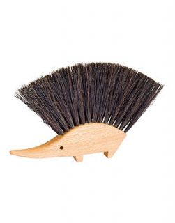 hedgehog horsehair table brush by old with new