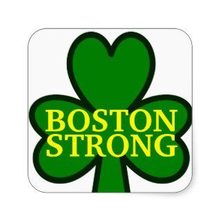 BOSTON STRONG SHAMROCK STICKERS