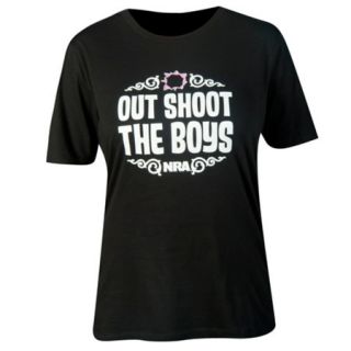 NRA Womens Out Shoot The Boys Short Sleeve Tee 729054