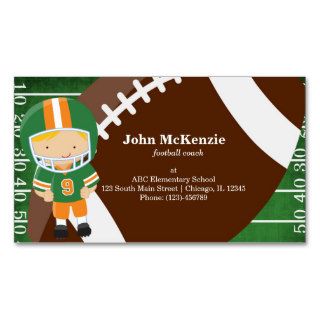 Football Coach Business Card Template