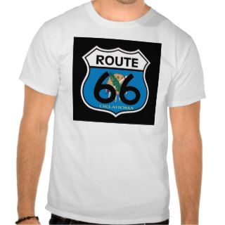 Oklahoma flag Route 66 Shield Tshirt