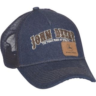 John Deere Denim Logo Baseball Cap — Blue  Caps