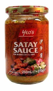 YEOs Satay Sauce 250ml 270g (EUR 9,82/1kg) Lebensmittel & Getrnke