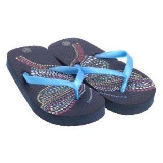 Beach Wear Mdchen Flip Flops mit Schmetterling Motiv (EUR 32 33) (Blau) Schuhe & Handtaschen