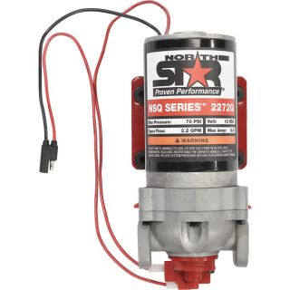 NorthStar NSQ Series 12V On-Demand Diaphragm Pump with Quick-Connect Ports — 2.2 GPM @ 70 PSI  Sprayer Pumps