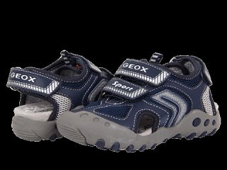 Geox Kids Jr Sandal Kyle Light Up Boys Shoes (Blue)