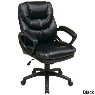 Office Star Products Work Smart Faux Leather High Back Chair