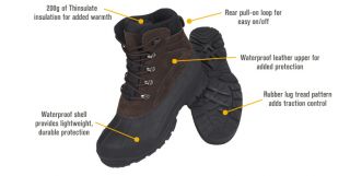 Gravel Gear Waterproof Insulated Winter Pac Boot  Work Boots