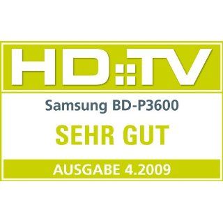 Samsung BD P 3600 Blu Ray Player (DivX zertifiziert, HDMI, Wifi, 2x USB 2.0) Heimkino, TV & Video