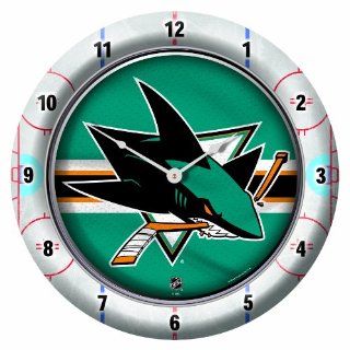 NHL San Jose Sharks Game Time Clock  Sports Fan Alarm Clocks  Sports & Outdoors