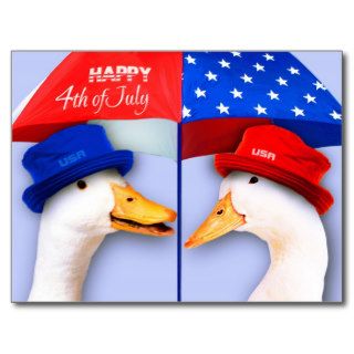 Happy 4th of July. Fun US Patriotic Postcards