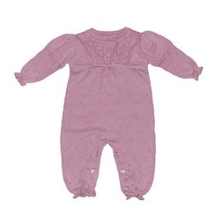 baby girls knitted playsuit by toffee moon
