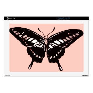 Butterfly wings 17" laptop skin