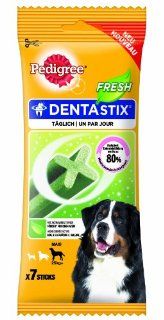 Pedigree DentaStix Snacks Fresh fr groe Hunde (>25kg), 7 Stck., 5er Pack (5 x 270 g) Haustier