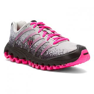 K Swiss Tubes™ Run 100  Women's   Gull Grey/Black Digit/Neon Pink