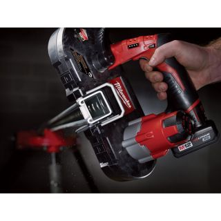 Milwaukee M12 Cordless Subcompact Band Saw Kit — 12 Volt, Model# 2429-21XC  Portable Band Saws