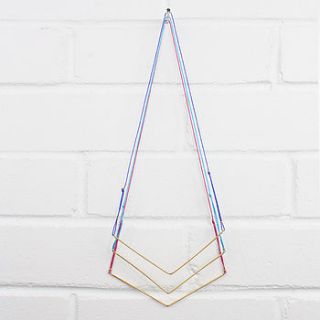 gold necklace chevron, bright collection by bohemia