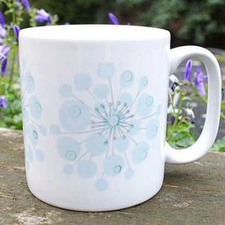 snowflake berry ceramic mug by jo clark design