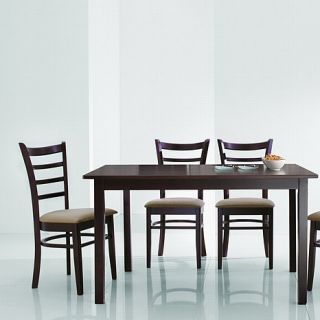 Lily Modern Dark Brown Dining Chairs   Set of 2
