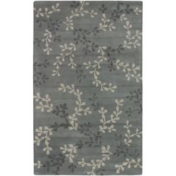 Hand tufted Painterly Grey Wool Rug (33 X 53)