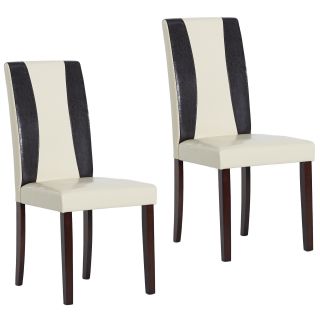 Warehouse Of Tiffany Savana Bi cast Leather Chairs (set Of 2)