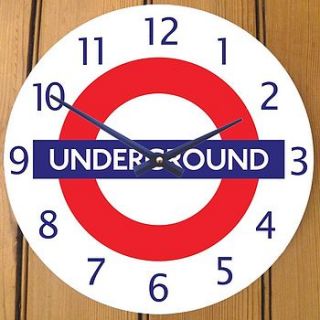 london underground clock by cute clocks