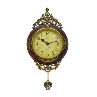 Antique Pendulum Wall Clock (24 X 15)