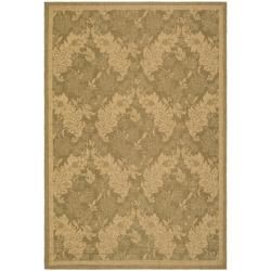 Indoor/outdoor Gold and natural Polypropylene Rug (27 X 5)