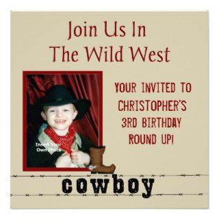 Wild West Birthday Invitation